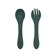 Set tacamuri, Petite&Mars, Take&Match, Din silicon, Fara BPA 6 luni+, Verde inchis
