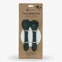 Set tacamuri, Petite&Mars, Take&Match, Din silicon, Fara BPA 6 luni+, Verde inchis - 3