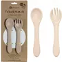 Set tacamuri, Petite&Mars, Take&Match, Din silicon, Fara BPA 6 luni+, Bej - 2