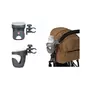 Suport universal pentru carucior/bicicleta, Petite&Mars, Handy, Pentru biberon/pahar, Negru - 2