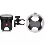 Suport universal pentru carucior/bicicleta, Petite&Mars, Handy, Pentru biberon/pahar, Negru - 1