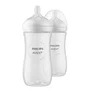 Biberon anticolici, Philips Avent, Natural Response, 330 ml, 3 luni+,  2 bucati, Alb - 1