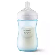 Biberon, Philips Avent, Natural Response, 1 luni+, 260 ml, Fara BPA, Anticolici, Albastru