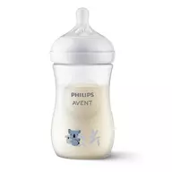 Biberon, Philips Avent, Natural Response, 1 luni+, 260 ml, Fara BPA, Anticolici, Koala