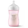 Biberon, Philips Avent, Natural Response, 1 luni+, 260 ml, Fara BPA, Anticolici, Roz - 1