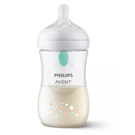 Biberon, Philips Avent, Natural Response, Cu supapa AirFree, 1 luni+, 260 ml, Fara BPA, Anticolici, Urs