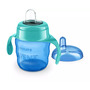 Canuta cu tetina de formare, Philips Avent, 6 luni+, 200 ml, Fara BPA, Lavabila in masina de spalat, Albastru