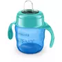 Canuta cu tetina de formare, Philips Avent, 6 luni+, 200 ml, Fara BPA, Lavabila in masina de spalat, Albastru - 2