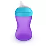 Canuta cu tetina de formare, Philips Avent,  Moale, 9 luni+, 300 ml, Violet - 3