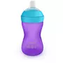 Canuta cu tetina de formare, Philips Avent,  Moale, 9 luni+, 300 ml, Violet - 7