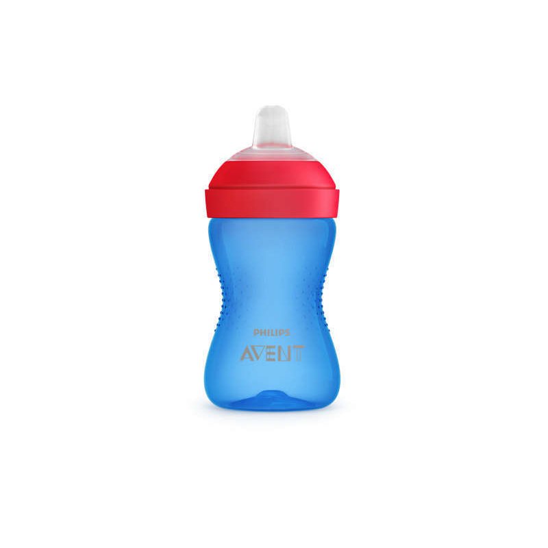 Philips avent - canuta cu tetina de formare , moale, 9 luni+, 300 ml, albastru