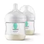 Set 2 biberoane, Philips Avent, Natural Response, Cu supapa AirFree, 0-3 luni, debit 2 (lent), 125 ml, Fara BPA, Anticolici, Alb - 3