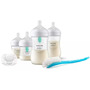 Set pentru nou-nascuti, Philips Avent, 4 biberoane anticolici, 1 suzeta 1 perie de curatat, 2x 125 ml, 2x 260 ml, Natural Response, 0 luni+, Alb - 1