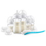 Set pentru nou-nascuti, Philips Avent, 5 biberoane anitcolici + 2 suzete + 1 perie de curatat, Din sticla, 3x120 ml, 2x260 ml, Natural Response, 0 luni+, Alb - 2