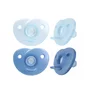 Suzete set, Philips Avent, Soothie, 2 buc, 0-6 luni, Din silicon, Includ cutie pentru depozitat, Albastru - 1