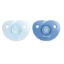 Suzete set, Philips Avent, Soothie, 2 buc, 0-6 luni, Din silicon, Includ cutie pentru depozitat, Albastru - 3