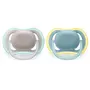 Suzete set, Philips Avent ultra air, 18 luni+, Din silicon, Ortodontice, Fara BPA, 2 bucati, Multicolor - 2