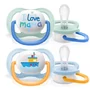 Suzete set, Philips Avent,  Ultra air,  2 buc, 0-6 luni, Din silicon, Multicolor - 1