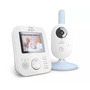 Video monitor bebelusi, Philips Avent, Ecran LCD 2 7 inch, Cu sonorizare si vizibilitate clare, Cu melodii, Pana la 12h de functionare, 0 luni+, Alb - 1
