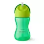 Canuta cu pai, Philips Avent, Cu supapa etansa, 300 ml, 12 luni+, Verde - 1