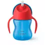 Canuta cu pai, Philips Avent,  Cu supapa etansa, 200 ml, 9 luni+, Albastru - 1