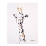 Pictura in ulei Childhome 30x40 cm, Girafa cu detalii aurii - 1