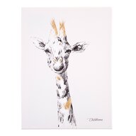 Childhome - Pictura in ulei  30x40 cm, Girafa cu detalii aurii