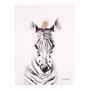 Pictura in ulei Childhome 30x40 cm, Zebra cu detalii aurii - 1