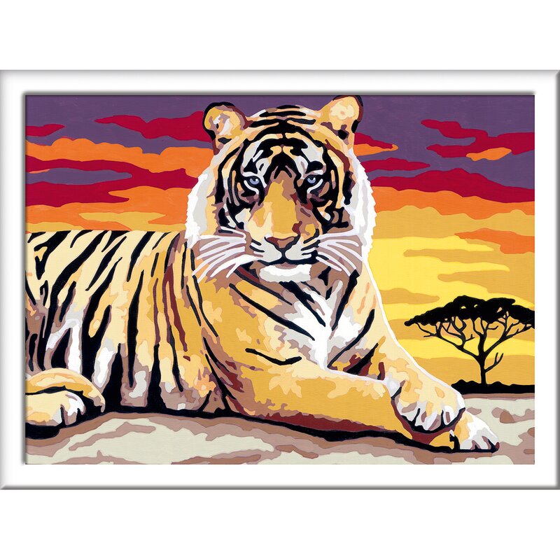 Ravensburger - pictura pe numere tigru
