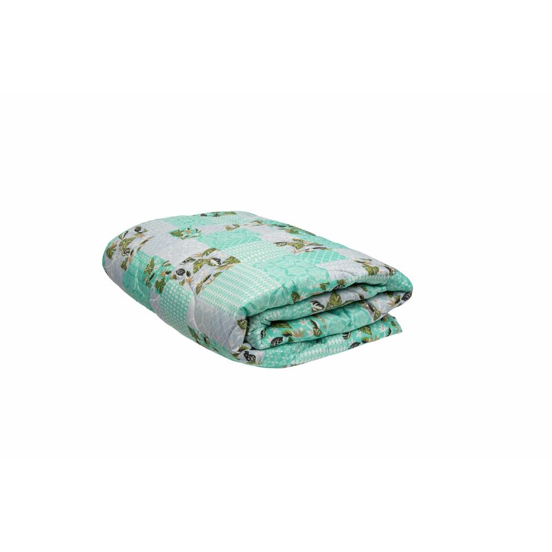 Somnart - pilota imprimata microfibra green flowers 200x220
