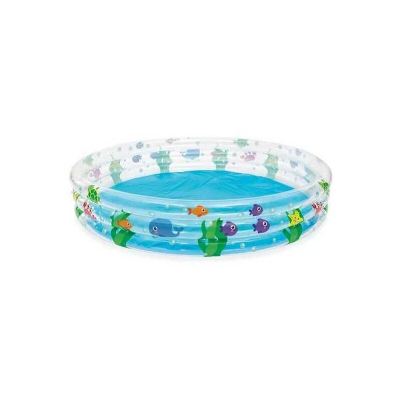 Bestway - piscina gonflabila , pestisori , cu 3 inele, 188x33 cm, albastru