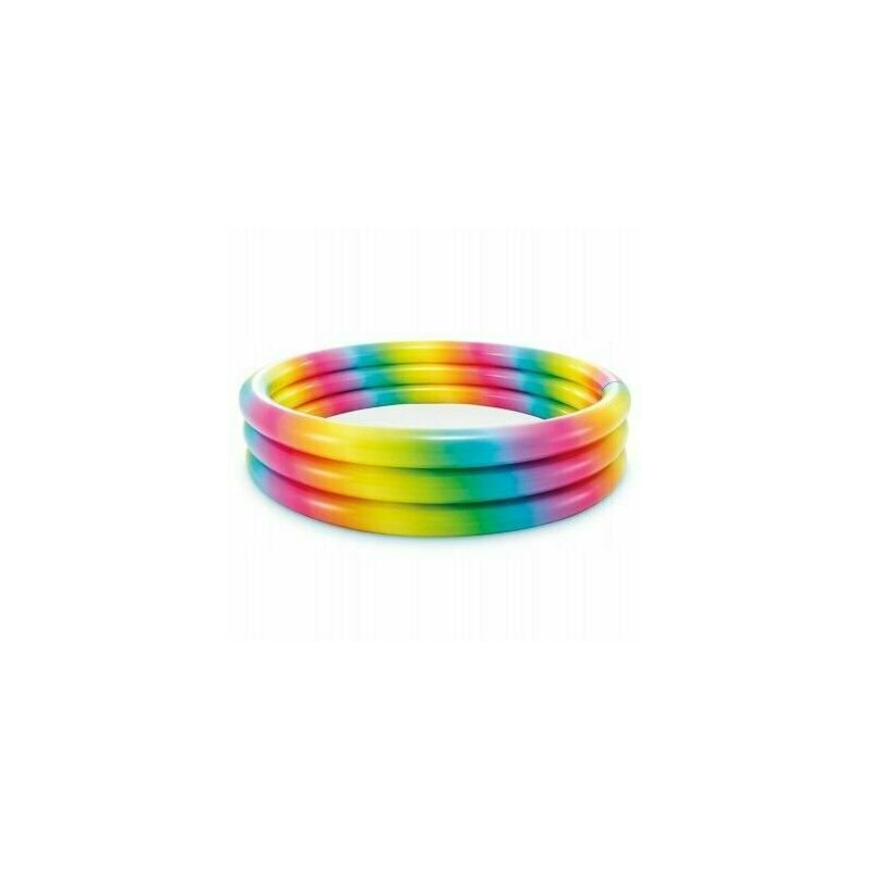 Piscina gonflabila multicolor pentru copii, Intex 58439 Rainbow, 330 Litri, 147 x 33 CM