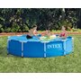 Piscina, Intex, 9W1, Rotunda, Cu cadru metalic, Cu pompa de filtrare, Dimensiuni 305 x 76 cm, 6 ani+, Albastru - 8