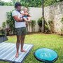 Piscina pentru copii, Bbluv, Splash, Pliabila, Din tesatura impermeabila, Include geanta de transport si galetusa pliabila, 21,1x85,1x6,1 cm, 3 luni+, Aqua - 5