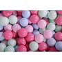 MeowBaby® - Piscina cu bile,  Cu 200 bile, Mint  Babyblue  Roz  Pastel Roz, 90x30 cm, Verde - 7