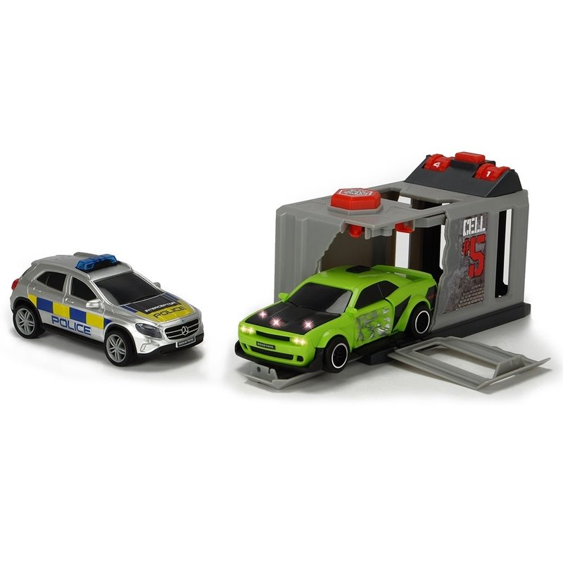 Dickie Toys - Pista de masini Prison Break cu 2 masini