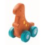Plan Toys - Masinuta dinozaur, culoare portocaliu - 1