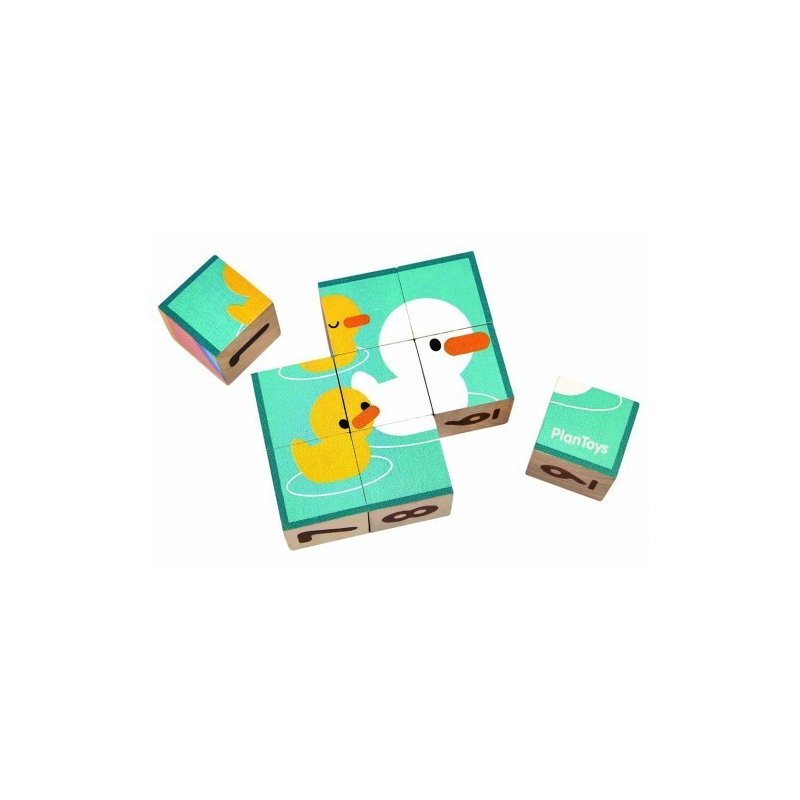 Plan toys - primul meu puzzle cu cuburi