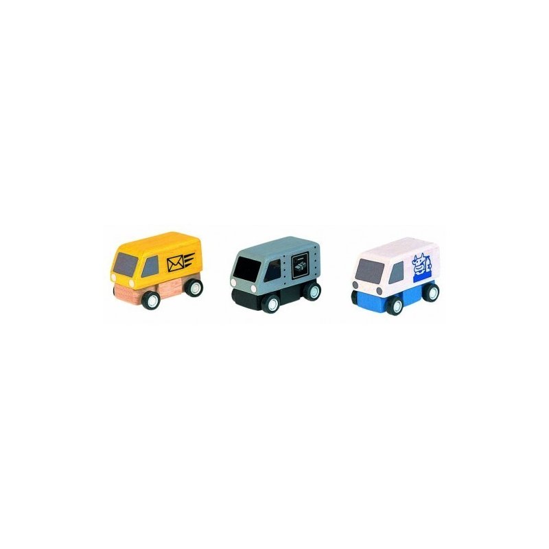 Plan toys - set de 3 masinute