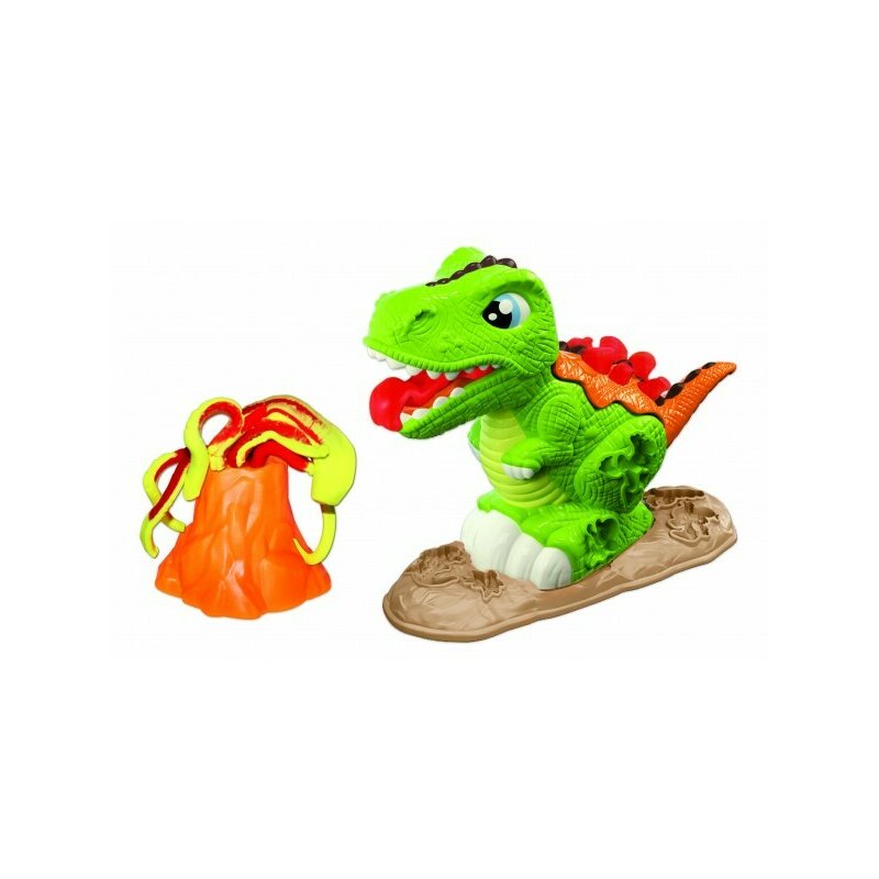 Plastilina RS Toys Jurassic T-Rex si vulcan, diverse culori