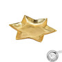 Platou metalic auriu stea 26 cm - 1