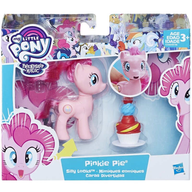 Play by play - set 2 figurine pinkie pie silly looks, 5 / 8 cm, my little pony