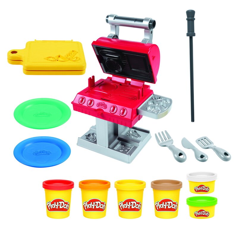 Hasbro - Set Gratar , Play-Doh , Cu forme si stampile