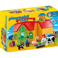 Playmobil - 1.2.3 Set Mobil Ferma Cu Animalute