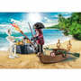 Playmobil - Set Pirat Si Barca Cu Vasle - 1