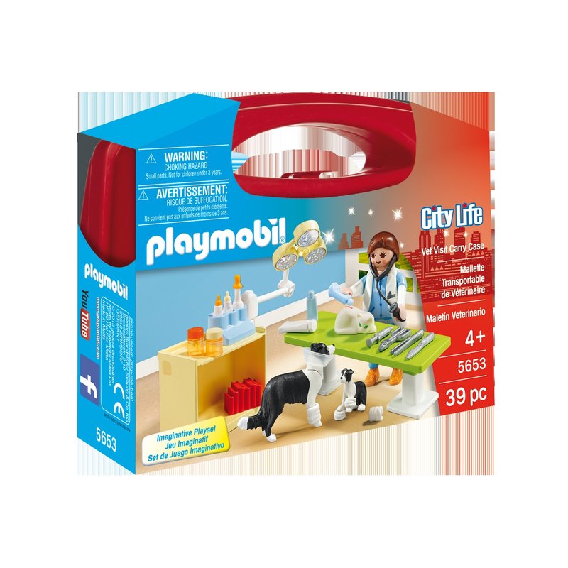 Playmobil - set portabil in vizita la veterinar
