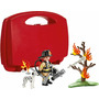 Playmobil - Set Portabil Pompier Si Catel - 2