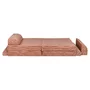 Playset Modular Canapea Premium Velur reiat   corduroy spuma ,   Caramiziu - 7