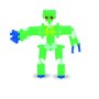 Plus Plus - Jucarie de constructie Neon Roboti, 170 piese - 3