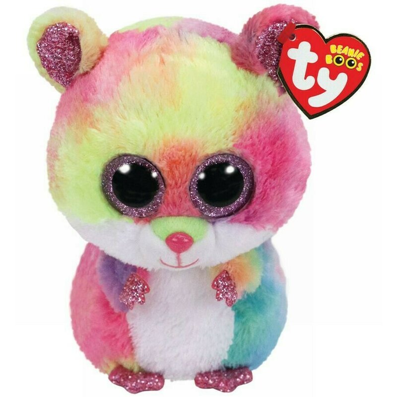 TY - Jucarie din plus Hamsterul Rodney , Boos , 15 cm, Multicolor